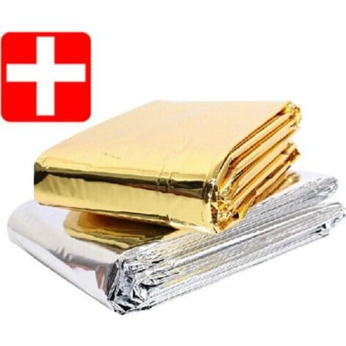 Outdoor Camping Waterproof Emergency Rescue Survival Blanket Life-saving Foil Thermal First Aid Thermal Insulation Mylar Blanket