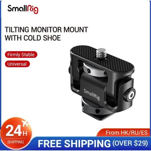 SmallRig Universal Tilting Monitor Mount with Cold Shoe For SmallHD/Atomos/Blackmagic Monitor/Screen/EVF Mount -2431