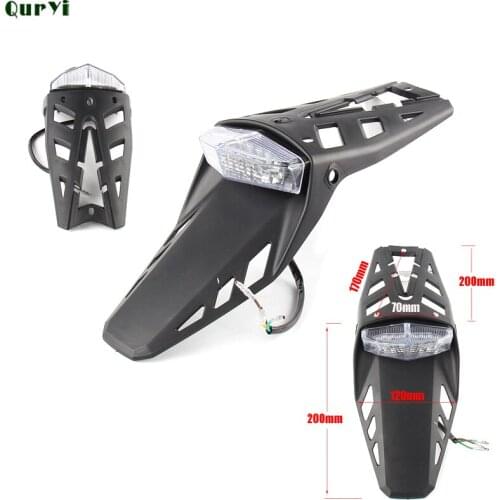 Universal Portative Motorcycle Motorbike Enduro Trailbikes LED Rear Licence Fender Tail Light For Honda XR400 CRF250 CRF450