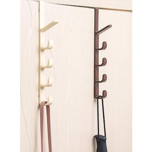 Bedroom Door Hanger Clothes Hanging Rack Plastic Home Storage Over The Door Purse Holder for Bags Rails Organization Hooks