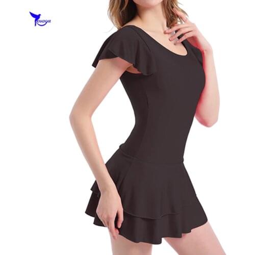 Ruffle Skirt Plus Size Vintage Cover Belly One-Piece Swimwear 2019 Women Bikini Hot Spring Dress Swimsuits Beach Bathing Suit