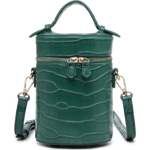 2021 Women Crocodile Pattern Tote Box Bag for Fashion Lady Cross Body Hot Ins Bag Ostrich Tote Clutch Purse