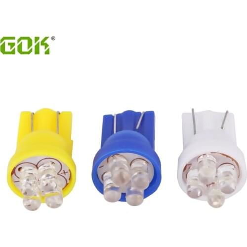 100pcs/lot Car led White T10 LED Bulb 4led T10 194 168 158 W5W T10 4 LED Car Side Wedge Light Lamp Bulb for Car Light Source