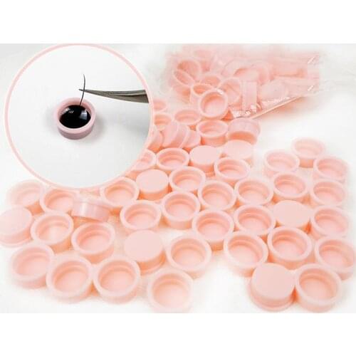100x Eyelash Extensions Volume Lashes Fan Glue Cups Planting Grafting Tool