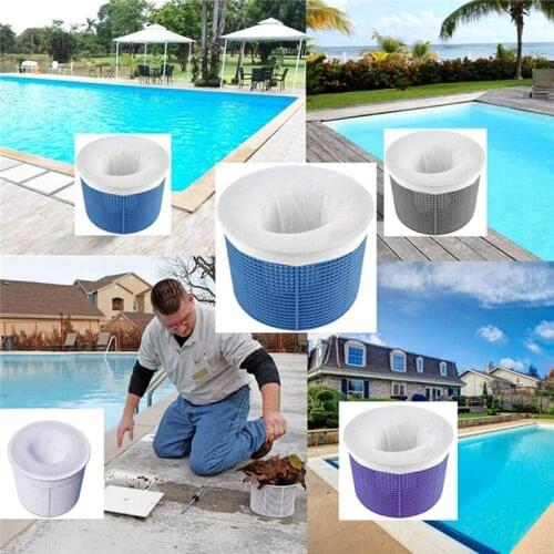 20pcs Swimming Pool Filter Storage Pool Skimmer Socks Saver Skimmer Basket Sock Sleeve Mesh Screen Sock Net Pool Supplies Filter