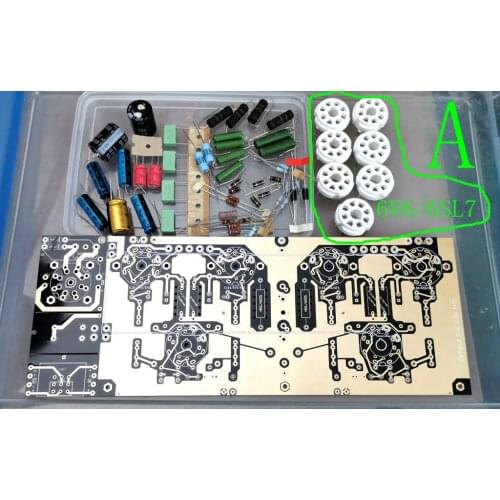 A46) American Classic Dalibao 6V6/EL84/10W Low Power Tube Amplifier DIY Kit