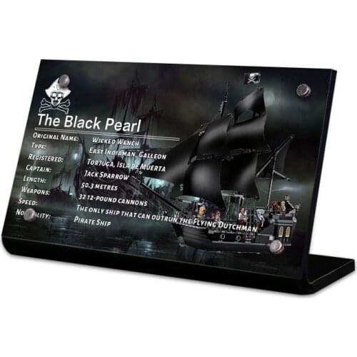 The Acrylic display stand brand for Black Pearl Ship Pirate Ships 4184 toys building blocks
