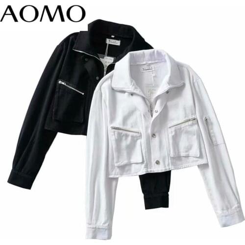 Женские короткие куртки AOMO China At AliExpress