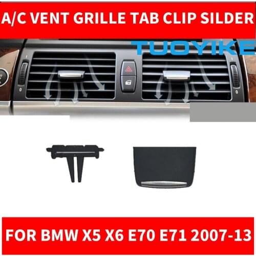 Car A/C Air Vent Grille Tabs Clips AC Front Rear Automobiles Air Conditioner Outlet Repair Kit For BMW X5 X6 E70 E71 2007-2013