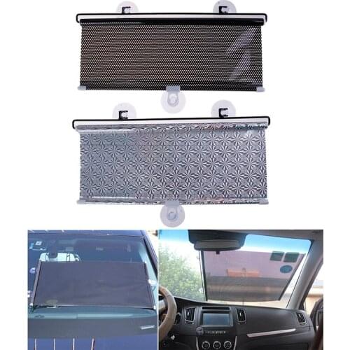 Auto Retractable Car Sun Visor Front Windshield Window Shield Cover Sunshade