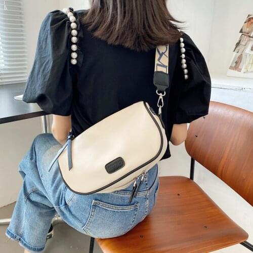 Large Crossbody Bag For Women 2021 Vintage Womens Bags Simple Womens Messenger Bag Classic Ladies PU Bags Womens Shoulder Bag