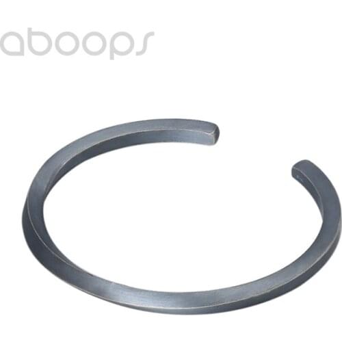 Black 925 Sterling Silver Mobius Band Bangle Bracelet for Men Women,4mm,Free Shipping