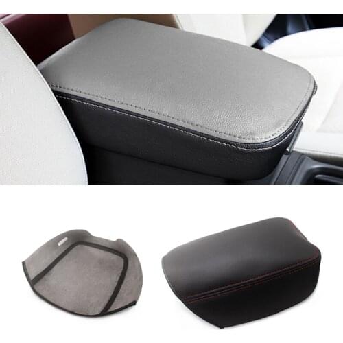 Soft Leather Armrest Cover For Honda CRV 2012 2013 2014 2015 2016 Car-styling Center Control Armrest Box Skin Cover Sticker Trim