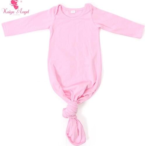 Baby Sleep Gown Pink Newborn Sleep Gown Light Blue Baby Tie Gown Sleep Sack Boys Girls Clothes Wholesale