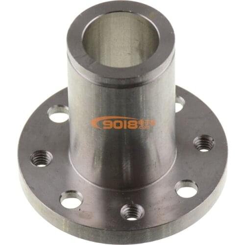 Flange T-shaped hollow shaft Brushless motor hollow shaft stainless steel rigid shaft with snap ring groove elastic ring