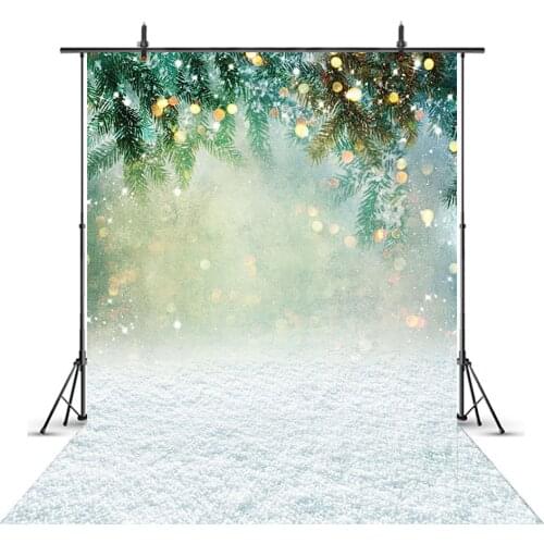 Winter wonderland background for photography Christmas Tree Backdrop for photo studio white snow backgrounds photo shoot