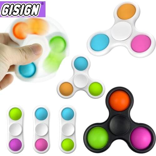 Push Bubble Fidget Dimple Toy Stress Relief Simple Spinner Pressure Sensory Antistress Reliever Anxiety For Adult Child Gift Toy