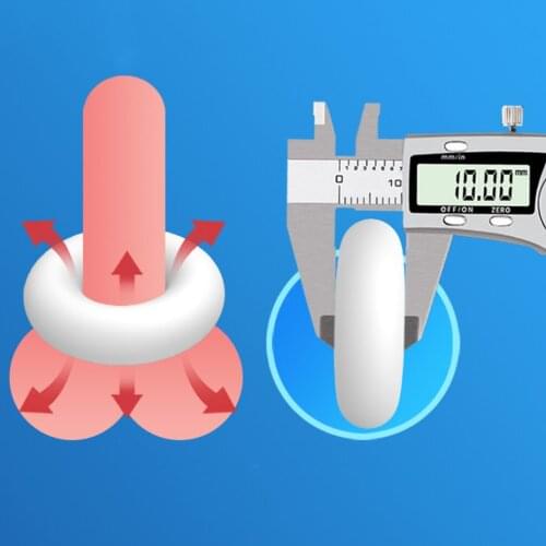 3 Pcs/Set Penis Sperm Lock Ring Delay Ejaculation Cock Rings Sex Toys for Men Male Masturbation Adult Products Sex Shop White