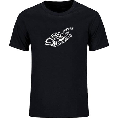 Summer automatic parachute pilot mens short sleeve cotton fashion t-shirt mens top