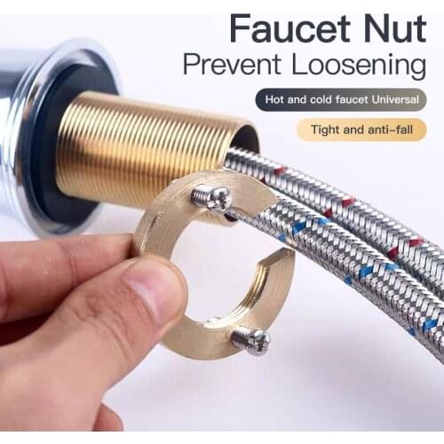 Wash Basin Faucet Fastener Nut Kitchen Bathroom Circlip Washer Antiloosening Faucet Installation Fastener Faucet Fixing Tool Set