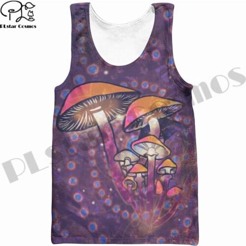 PLstar Cosmos 3DPrint Newfashion NewFashion Mushroom Art Harajuku Popular Funny Harajuku Streetwea Sleeve Vest Tank Top Unisex 1