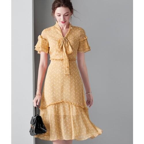 Yellow floral maxi dress women robe femme 2020 summer long work boho beach office sexy party luxury dresses plus size free ship