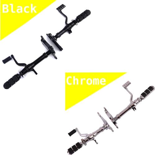 For XL883 XL1200 Sportster XL 883R XLH1200C Motorcycle Foot rest pegs Forward Controls Foot rest Kit FootPegs Levers 1991-2003