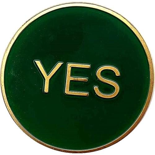 American Decision Lucky Love YES Gold-plated Commemorative Coin NO Color Collectible Coin Gift Lucky Coin Challenge Coin