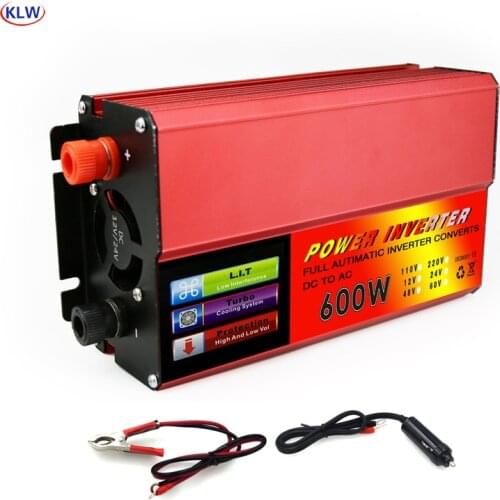 600W Power Inverter Converter DC 12V 24V to AC 220V 110V Modified Sine Wave Power with USB 5V Output car charger