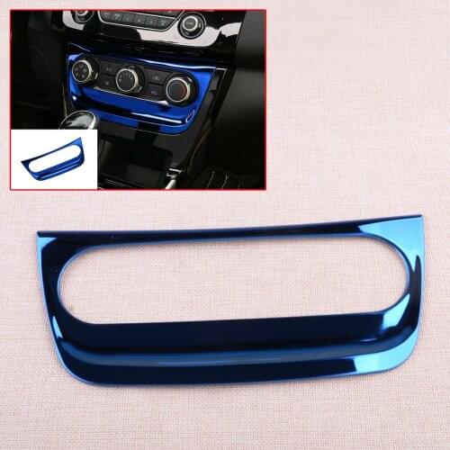 Car Blue Console Center Air Condition Panel Frame Cover Trim Fit For Nissan Sentra 2016 2017 2018 2019
