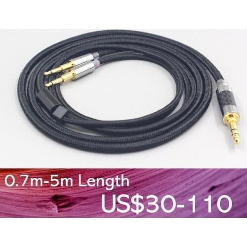 LN007553 6.5mm XLR Super Soft Headphone Nylon OFC Cable For Abyss Diana Acoustic Research AR-H1 Advanced Alpha GT-R Zenith PMx2