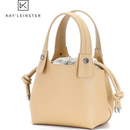 WomenS Leather 2020 Shoulder Sling Bag For Girls Genuine Leather WomenS Fashion Handbag Female Bags Messenger Bucket Bag