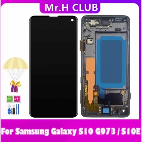 No Dead Pixels LCD For Samsung Galaxy S10 G973F G973F/DS LCD Display Touch Screen Assembly LCD For Samsung S10E G970F G970U