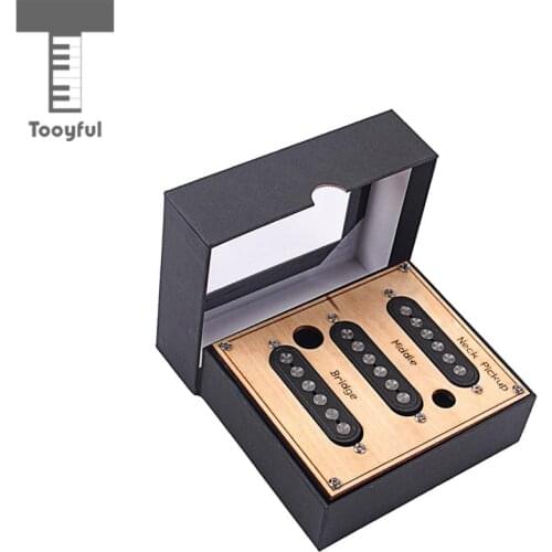 1 Set/3 Pcs Single Coil Pickup SSS Guitar Pickup With Mounting Screws for Stratocaster Strat Guitar Replacement Accessories