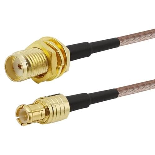 1Pcs SMA Female Jack to MCX Male Plug Straight RG316 RF Coaxial Coax Cable Pigtail Wire Connector 10 cm 15 cm 20 cm 30 cm 50 cm