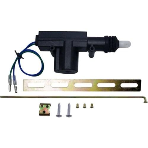 2/5 Wire Car Central Door Lock Actuator Single Gun Type Central Auto Locking System Motor with Install Kit QW
