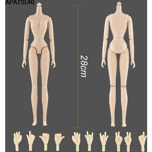High Quality 1/6 Dolls Accessories 28 Jointed Body for 11.5" Doll Movable Nude Naked BJD Doll Body Doll Replacement Hands