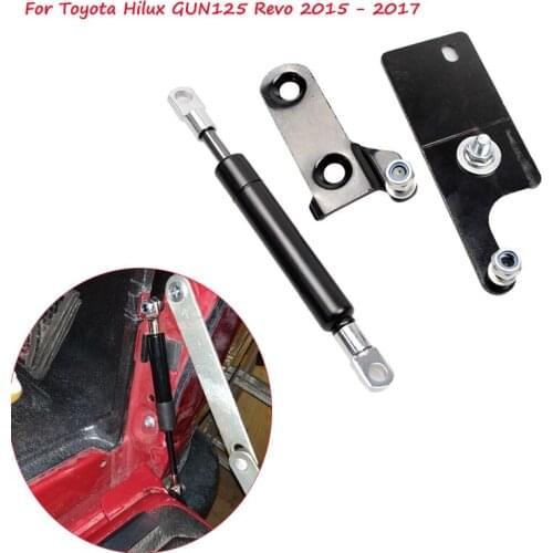 Car Accessories Stainless Rear Tailgate Slow Down Gas Shock Assist Struts Damper For Toyota Hilux GUN125 Revo 2015 2016 2017