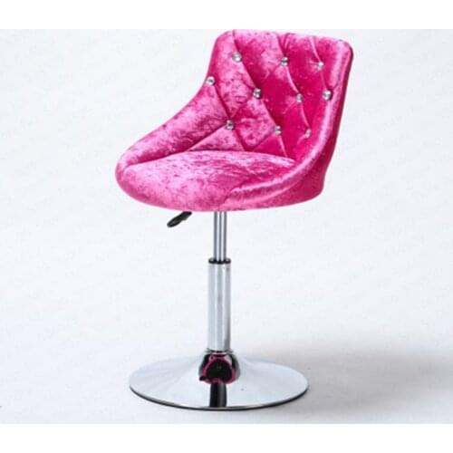 30%B Bar stool modern minimalist bar chair lift rotating backrest chair home high stool bar nails stool