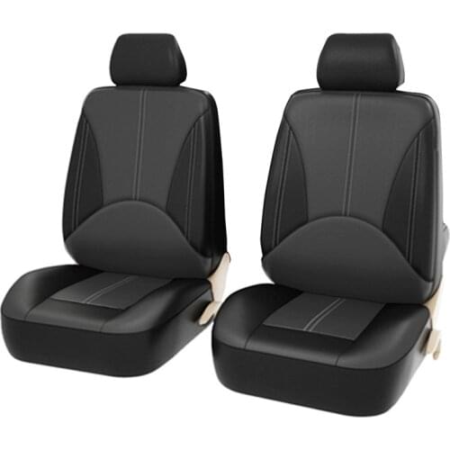 Aimaao Pu Leather Car Seat Cover Front Seats Cover for Toyota Prado 120 Camry 40 Land Cruiser 100 Fortuner 2018 Alphard