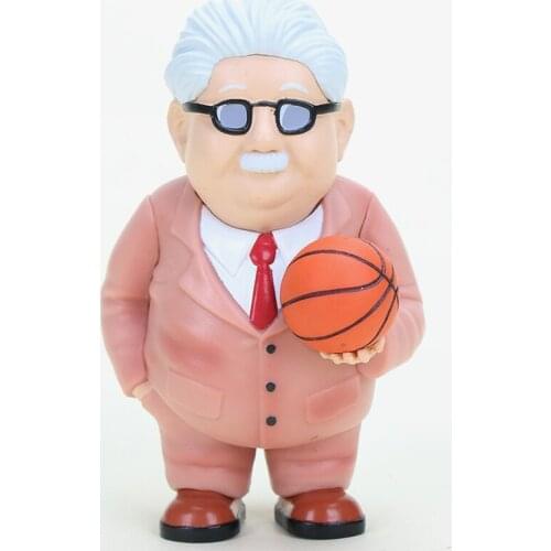 9cm Anime Slam Dunk figure toy coach Anzai Sensei PVC Slam Dunk Q version PVC Figure Model toys