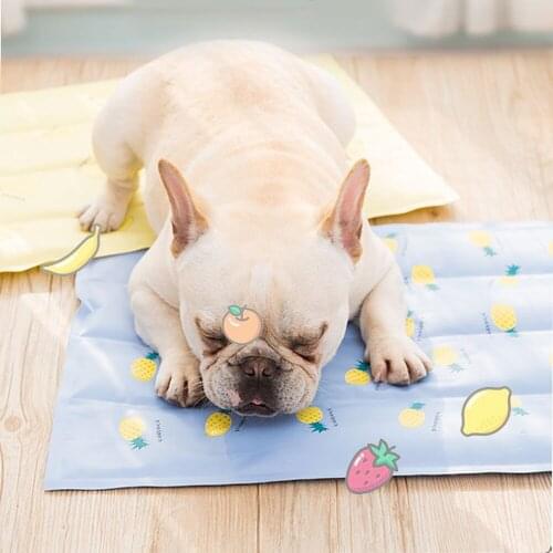 1PCs Best Selling Summer New Pet Mat Cute Cartoon Printing Ice Pad Dog Cat Mat Cool Kennel Mat Cushion Summer Supplies