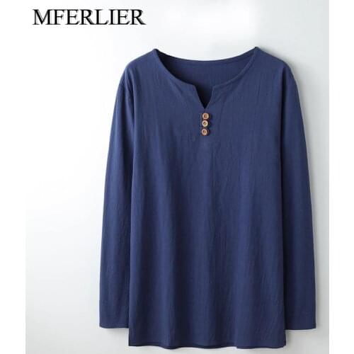 Summer Spring shirt men 5XL 6XL 7XL 8XL 9XL Bust 155cm Plus size cotton linen long sleeve men shirts