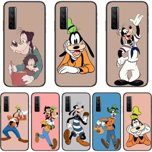 Goofy Happy Dog Disney Design Soft TPU Phone Case For Huawei Nova 2 3 4 5 6 7 8 SE i E Pro Lite Black Etui Coque Painting Hoesj