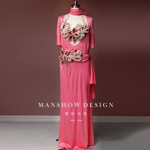 Folk Robe 2019 New Belly Dance Suit Sexy Oriental Dance Competition/Performance Clothing High-End Custom