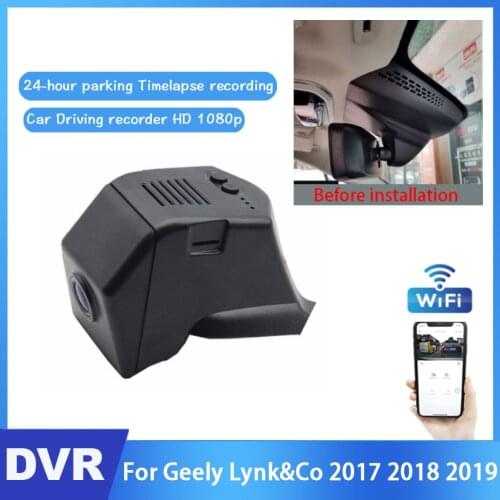New product! Car DVR Wifi Video Recorder Hidden Dash Camera For Geely Lynk&Co 2017 2018 2019 high quality Night vision HD 1080P