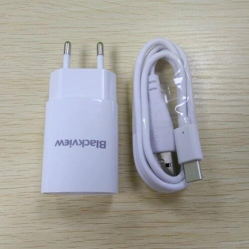 Original EU Plug Charger & Type C Cable For Blackview BV7000