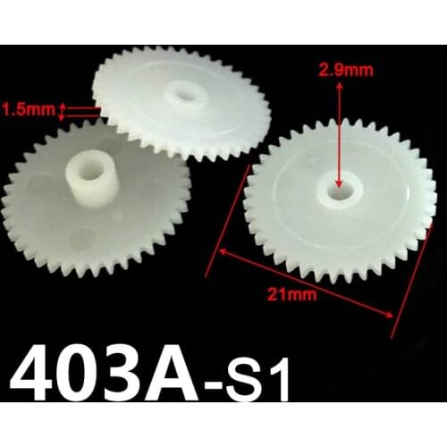 40 Teeth 0.5M OD 21mm Gears 403A Thick 402.5A 402A POM Plastic Pinion Gear Toy Model Gear (100pcs/lot)