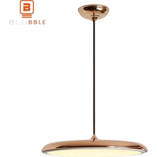 BLUBBLE Northern Europe Simple Pendant Lights Postmodernism Originality Pendant Lamp Flying Saucer Restaurant Bedroom Hanglamp