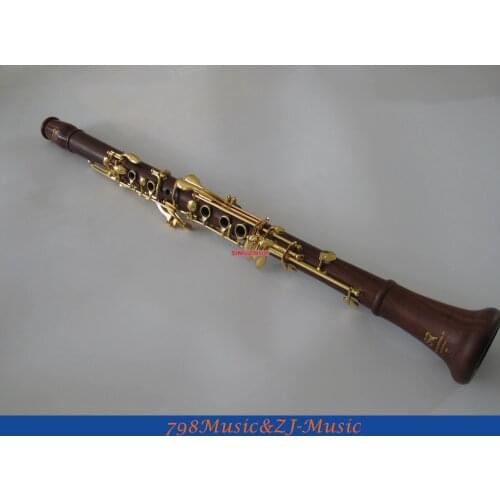 SR New Rose Wooden A Clarinet With Mouthpiece Gold Plated Keys
